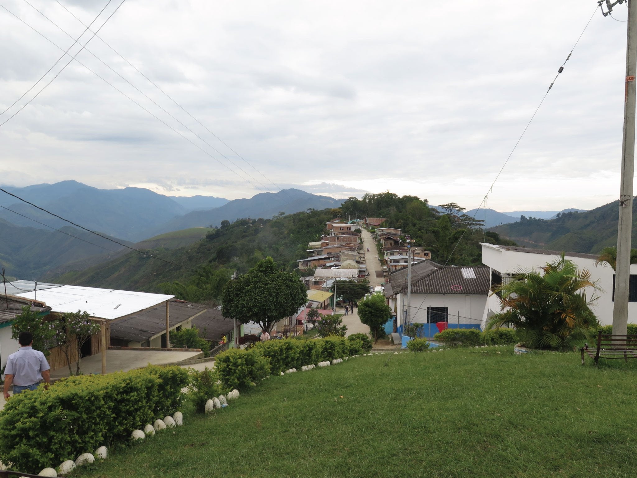 The village of Monserrate, which sits in the mountaintops of Colombia
