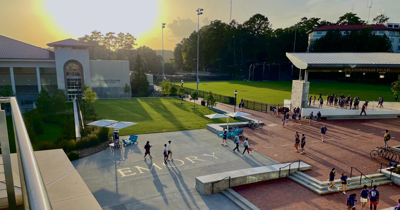 A view of the campus of Emory University