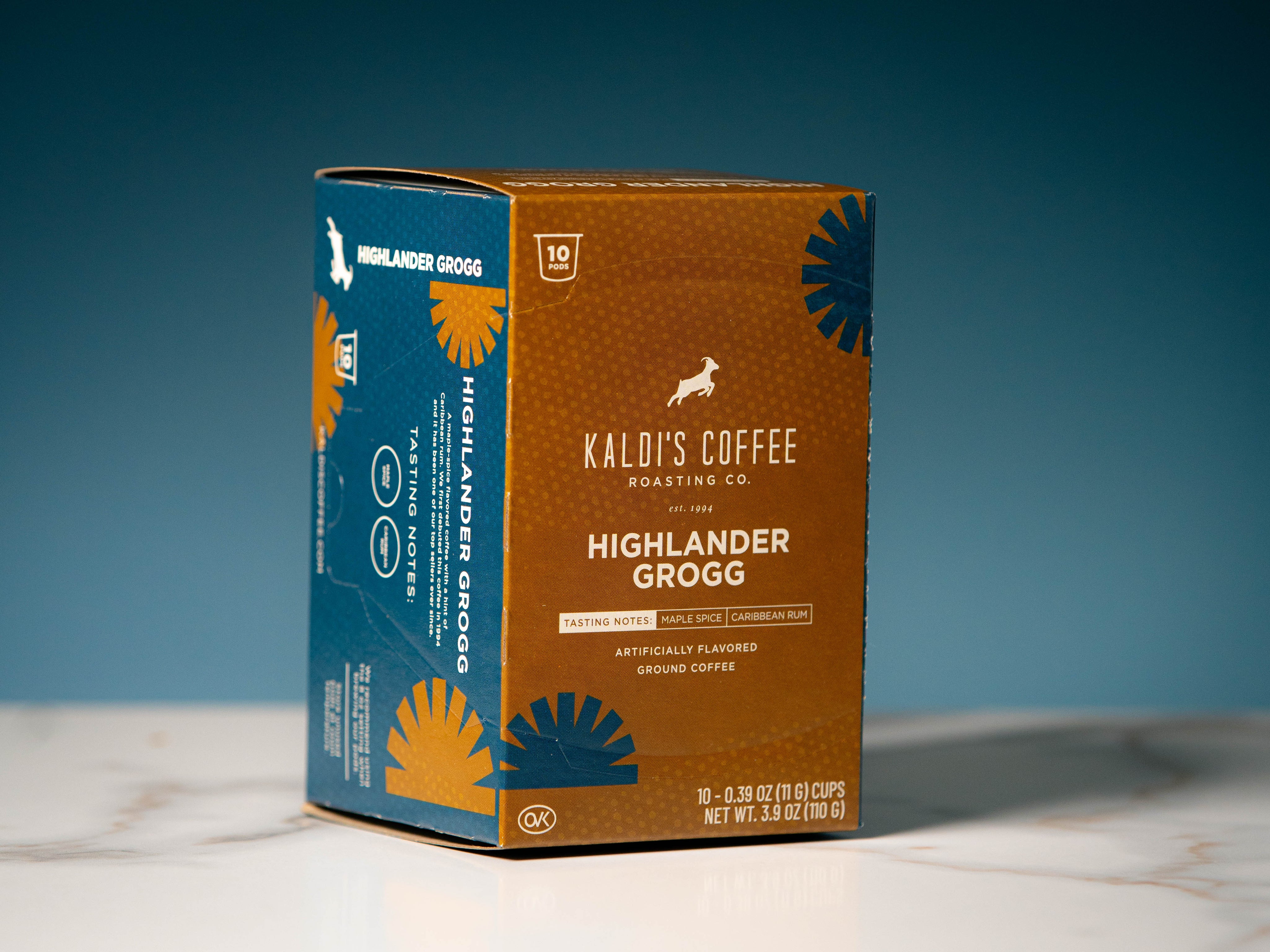 Kaldi's Coffee Highlander Grogg Coffee Pod - Compatible with K-cup type brewers